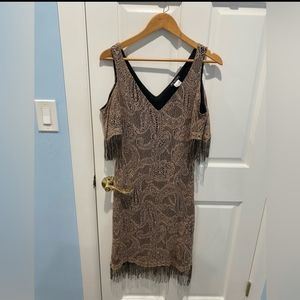 Gold & Black Venus Evening Dress